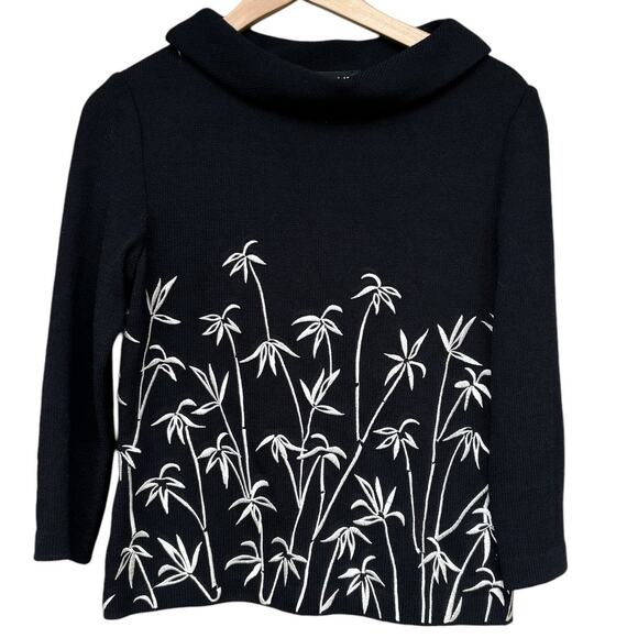 St. John Collection Sweaters - Vintage St. John Collection Sweater Size 2 Black with White Embroidery